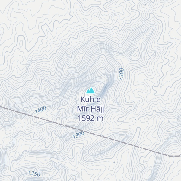 Map of Kūh-e Mīr Ḩājj