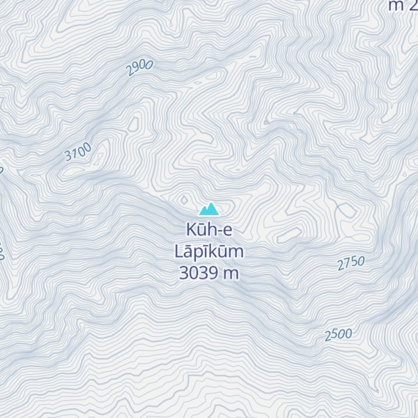 Map of Kūh-e Lāpīkūm