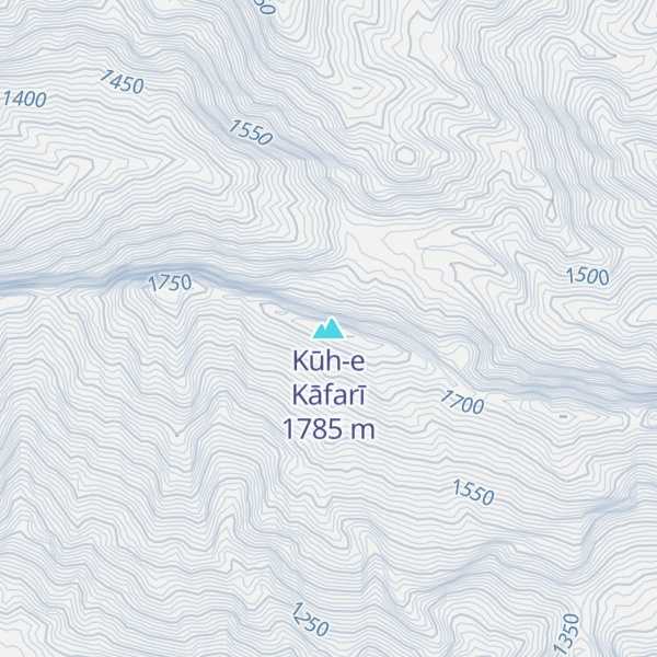 Map of Kūh-e Kāfarī