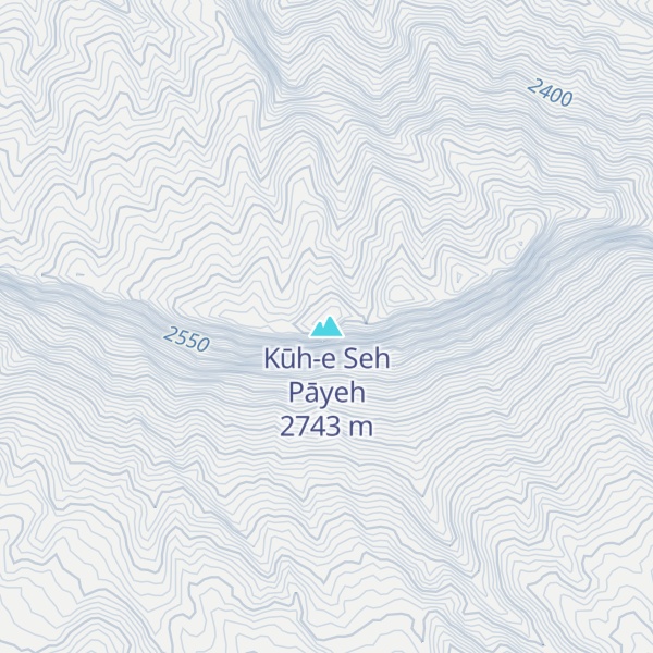 Map of Kūh-e Seh Pāyeh
