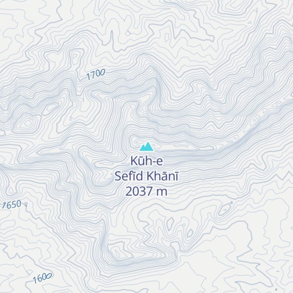 Map of Kūh-e Sefīd Khānī