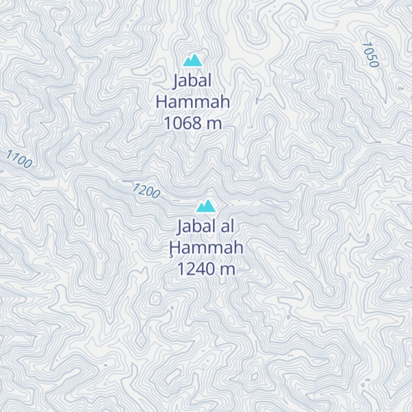Map of Jabal al Ḩammah