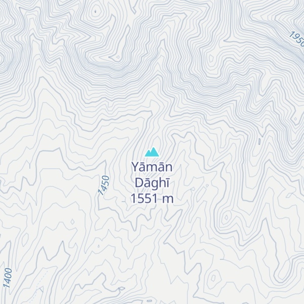 Map of Yāmān Dāghī