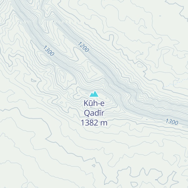 Map of Kūh-e Qadīr