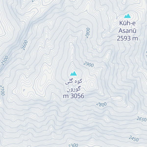 Map of کوه گلی گورون