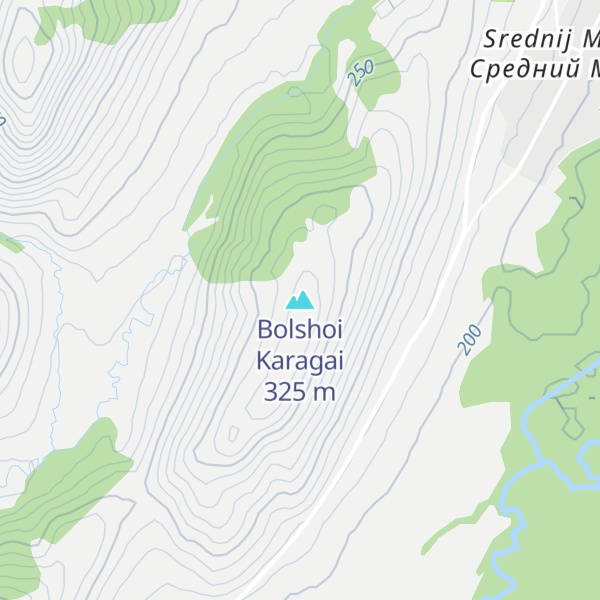 Map of Bolshoi Karagai