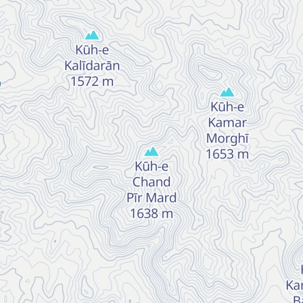 Map of Kūh-e Chand Pīr Mard