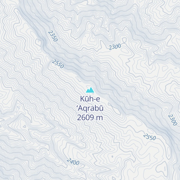 Map of Kūh-e ‘Aqrabū