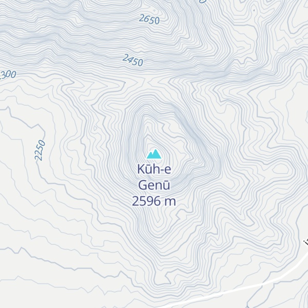 Map of Kūh-e Genū
