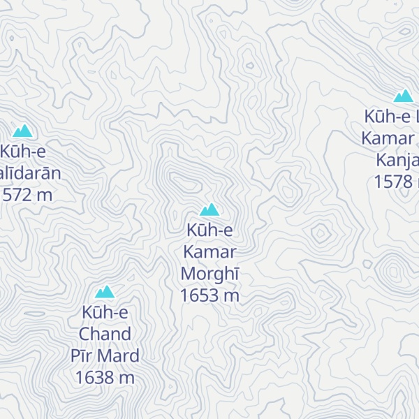 Map of Kūh-e Kamar Morghī