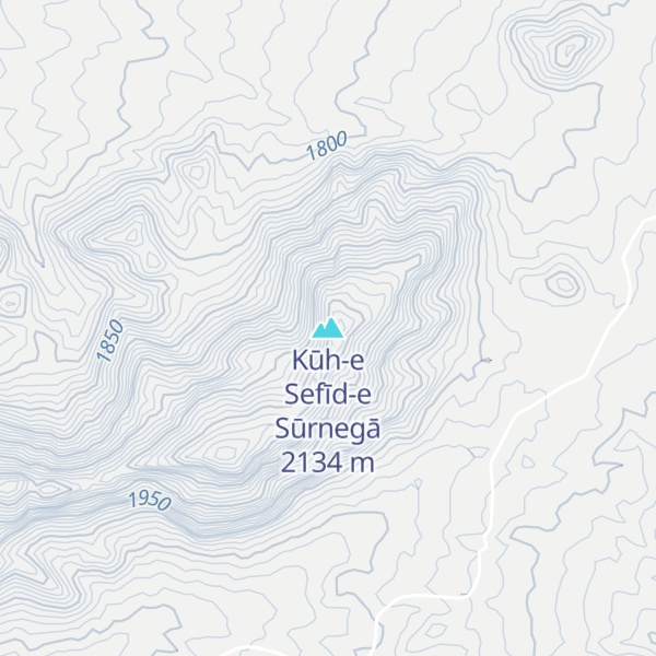 Map of Kūh-e Sefīd-e Sūrnegā
