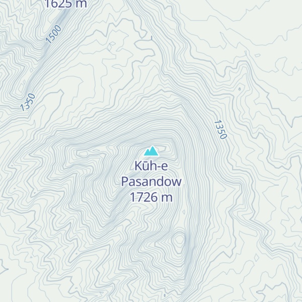 Map of Kūh-e Pasandow
