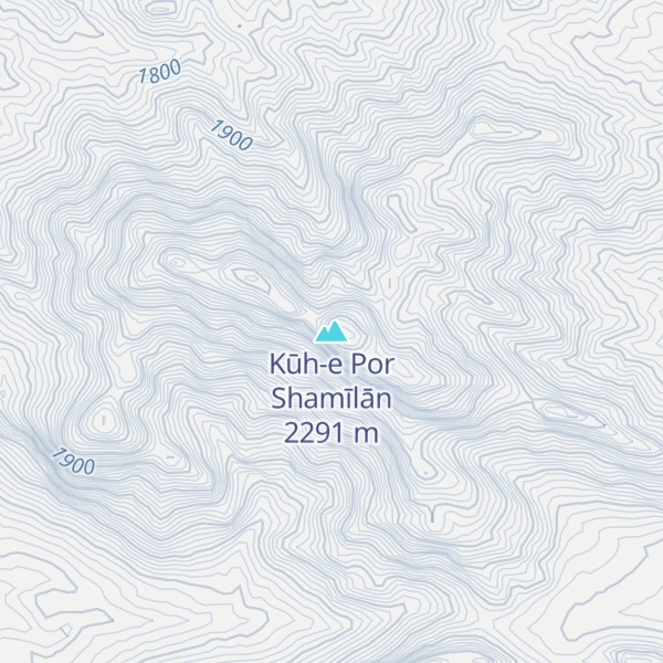 Map of Kūh-e Por Shamīlān