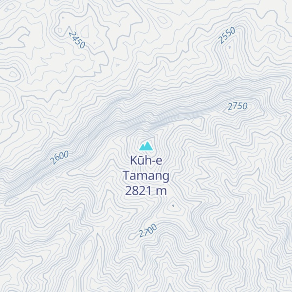 Map of Kūh-e Tamang