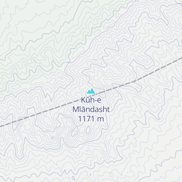 Map of Kūh-e Mīāndasht