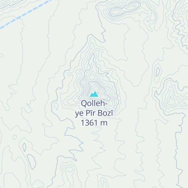 Map of Qolleh-ye Pīr Bozī