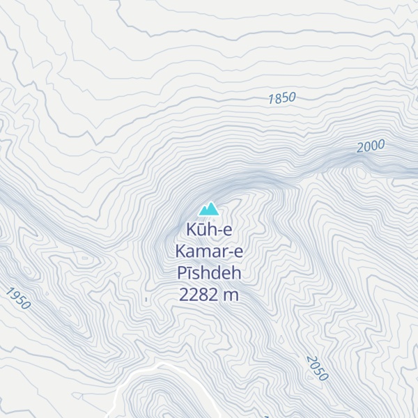 Map of Kūh-e Kamar-e Pīshdeh