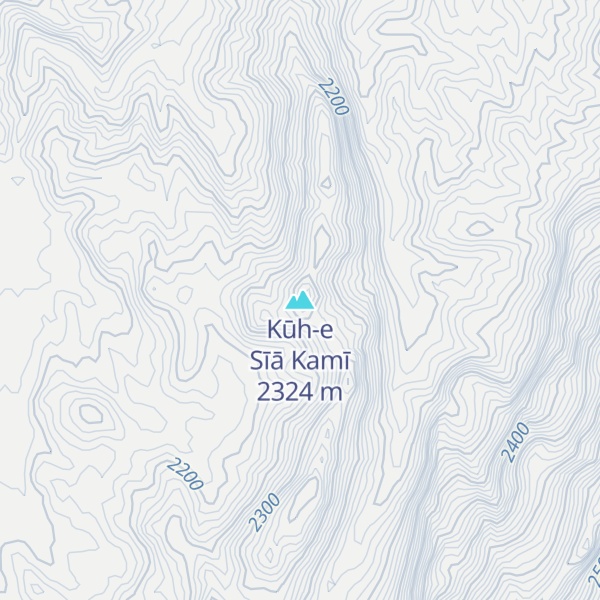Map of Kūh-e Sīā Kamī