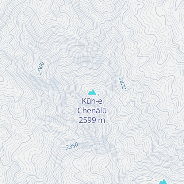 Map of Kūh-e Chenālū