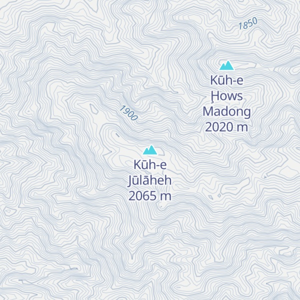 Map of Kūh-e Jūlāheh