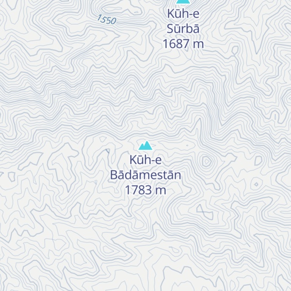 Map of Kūh-e Bādāmestān