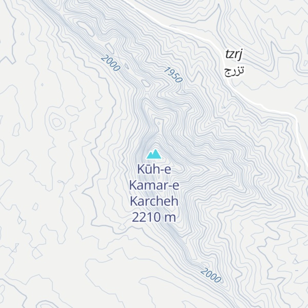 Map of Kūh-e Kamar-e Karcheh