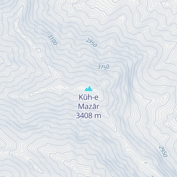Map of Kūh-e Mazār
