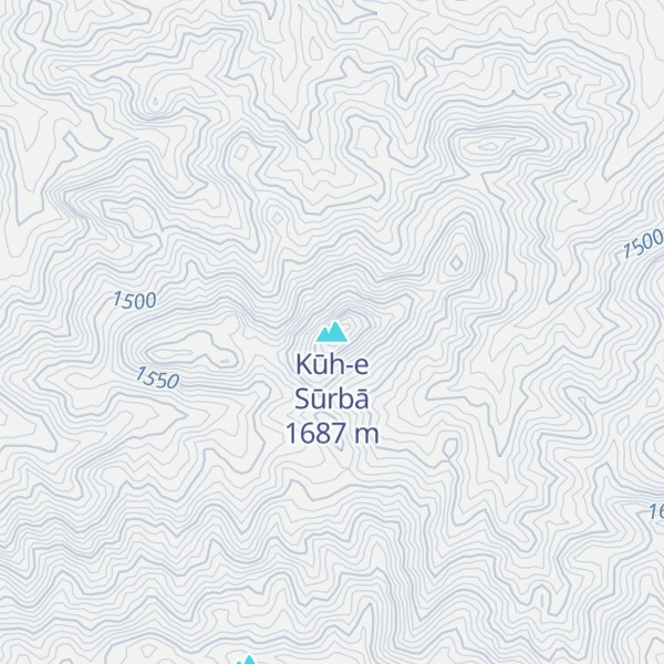Map of Kūh-e Sūrbā