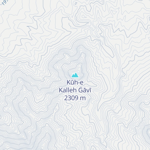 Map of Kūh-e Kalleh Gāvī