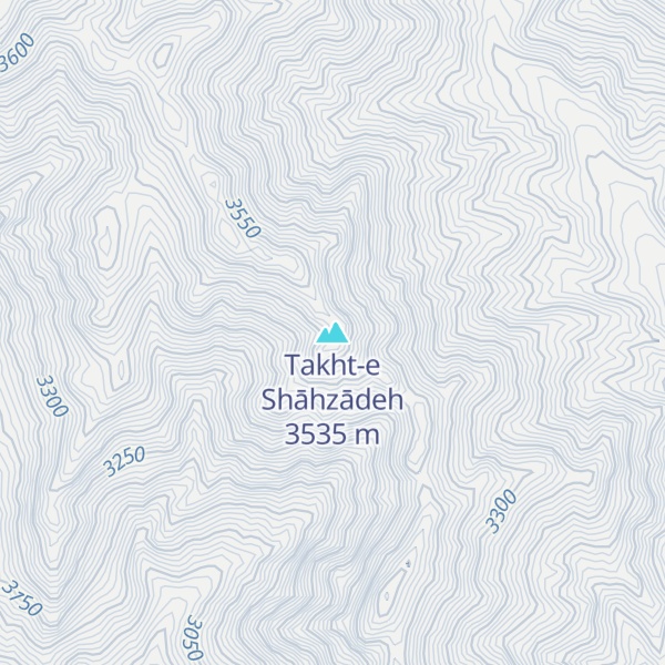 Map of Takht-e Shāhzādeh