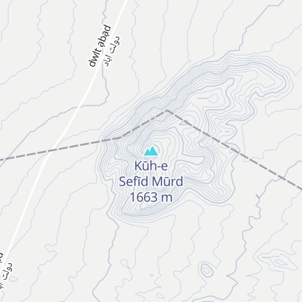 Map of Kūh-e Sefīd Mūrd