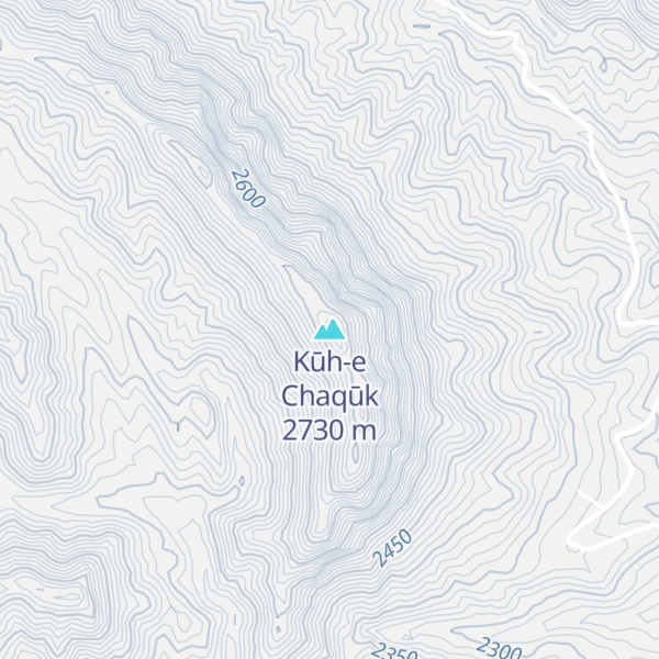 Map of Kūh-e Chaqūk