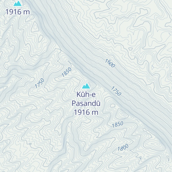 Map of Kūh-e Pasandū