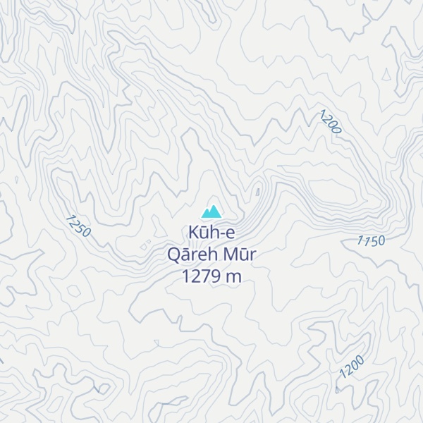 Map of Kūh-e Qāreh Mūr