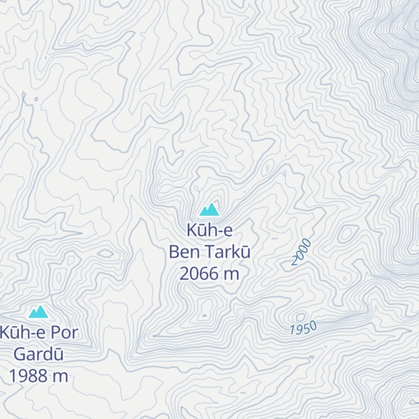 Map of Kūh-e Ben Tarkū