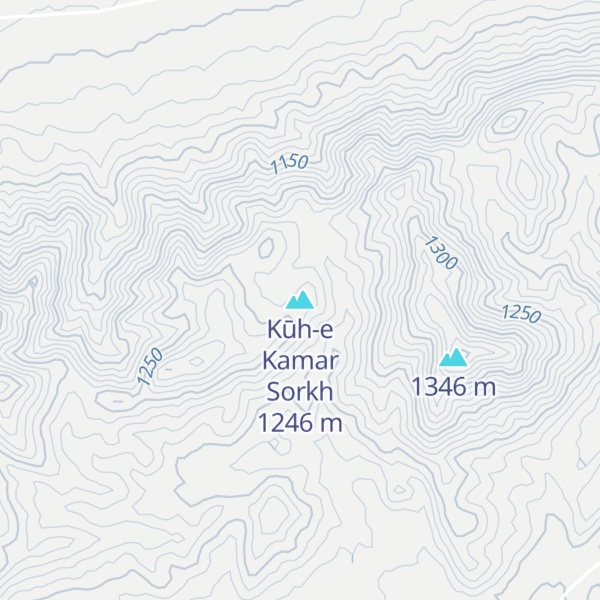 Map of Kūh-e Kamar Sorkh