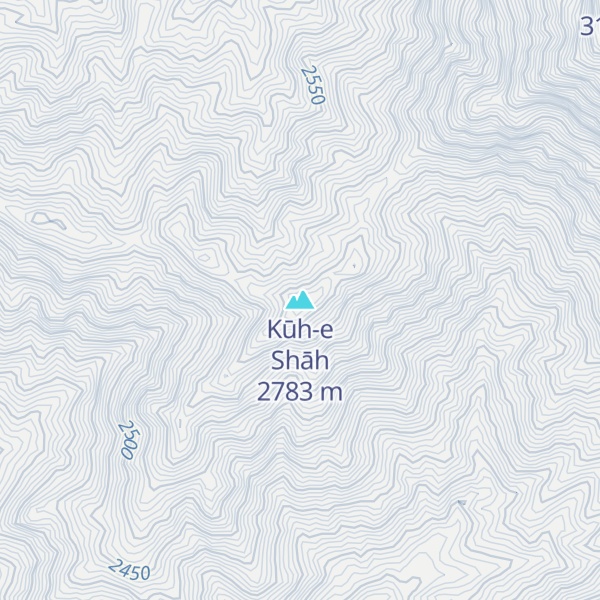 Map of Kūh-e Shāh