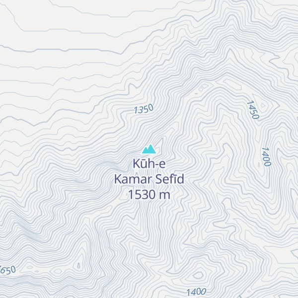 Map of Kūh-e Kamar Sefīd