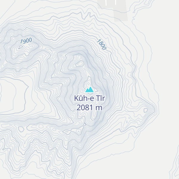Map of Kūh-e Tīr