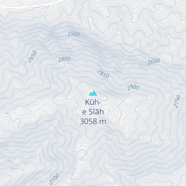 Map of Kūh-e Sīāh