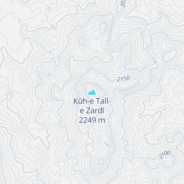 Map of Kūh-e Tall-e Zardī