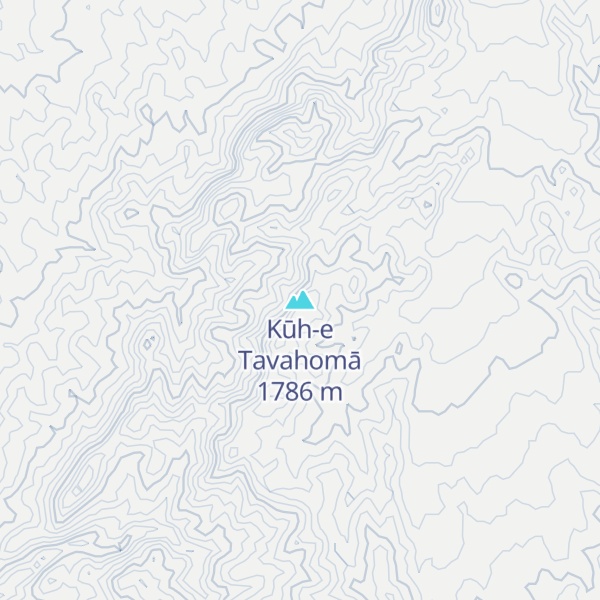 Map of Kūh-e Tavahomā