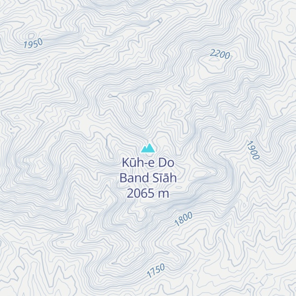 Map of Kūh-e Do Band Sīāh