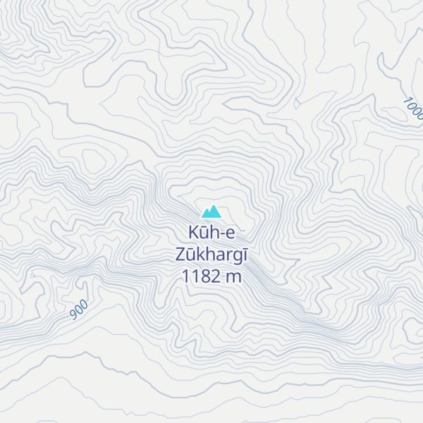 Map of Kūh-e Zūkhargī