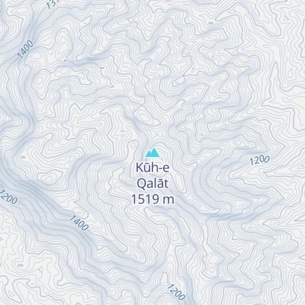 Map of Kūh-e Qalāt