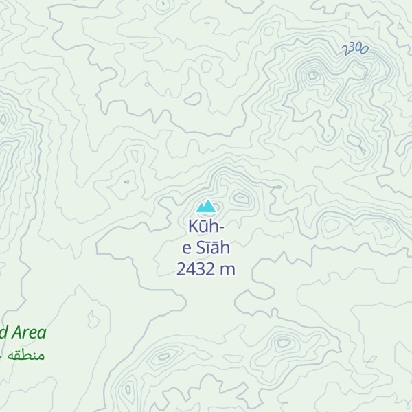 Map of Kūh-e Sīāh