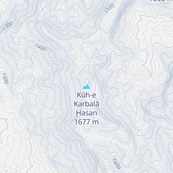 Map of Kūh-e Karbalā Ḩasan