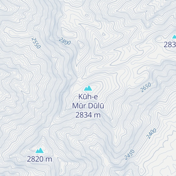 Map of Kūh-e Mūr Dūlū