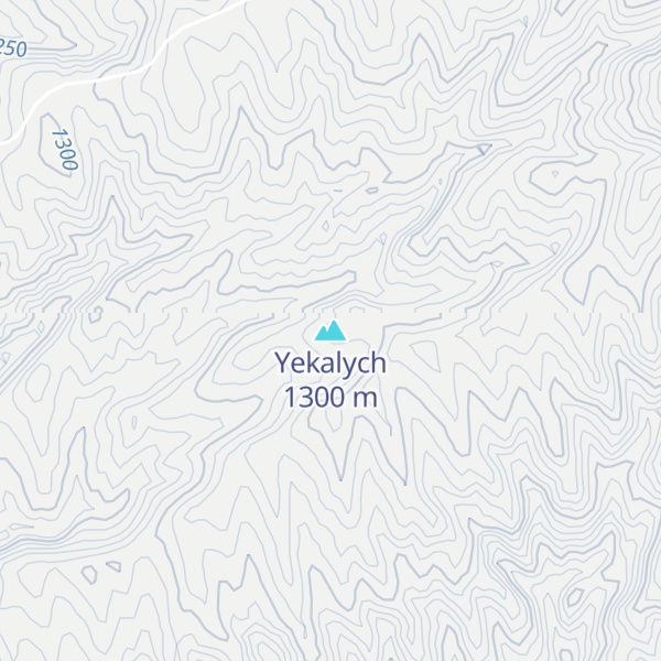 Map of Yekalych