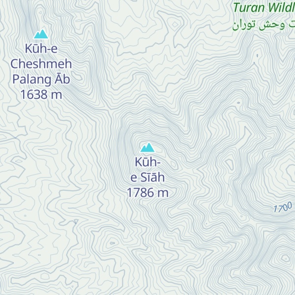Map of Kūh-e Sīāh